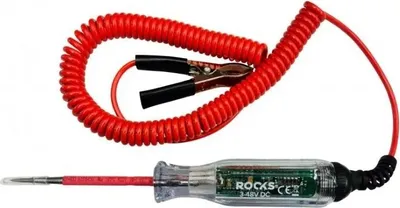 Produktbild von ROOKS Kfz-Prüflampe Spannungsprüfer Elektrik Diagnosewerkzeug 3-48VV