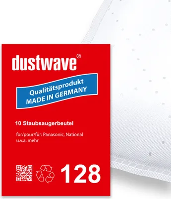 Produktbild von Sparpack - 10 Staubsaugerbeutel passend für Wolf - 1610 Staubsauger - dustwave® Markenstaubbeutel /  Germany + inkl. Microfilter