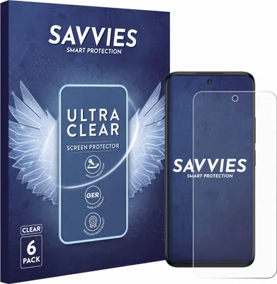 Produktbild von 6x Für TCL 60 5G Schutzfolie Savvies Displayschutz Display Schutz Folie Klar Transparent