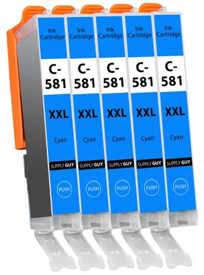 Obrázok produktu pre 581XXL Cyanová kazeta s atramentom, kompatibilná s Canon