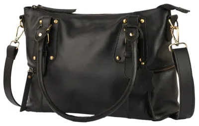 Image de Solidchoice - Sac bandoulière en cuir pleine fleur, fabriqué à la main