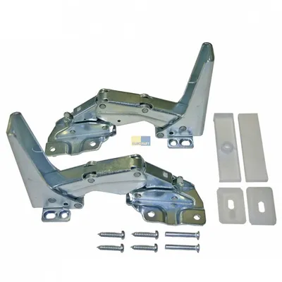 Produktbild von Whirlpool Türscharnier Bauknecht 481231018626 Set oben unten für Kühlschrank Gefrierschrank