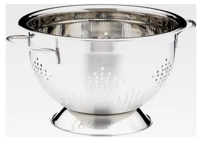 Produktbild von Edelstahl-Sieb mit Griffen, 27 cm, Silber