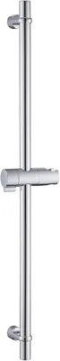 Image de Barre de douche en acier inoxydable, 70 cm, noire, pivotante à 360 degrés, pour douches réglables
