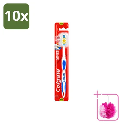 Zdjęcie produktu dla 10 sztuk szczoteczek do zębów Colgate Classic Deep Clean, średnia twardość - opakowanie ekonomiczne