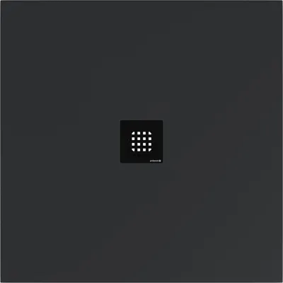 Produktbild von Polysan FLEXIA Gussmarmor-Duschwanne 100x100cm, Verkürzungsmöglichkeit, Anthrazit matt