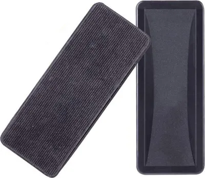Produktbild von 2 Stück Magnetischer Whiteboard Schwamm, Kreative Magnetische Kann Adsorbiert Tafelwischer zur Trockenreinigung für Whiteboards, Flipcharts, Magnettafeln, Kreidetafeln, Bürobedarf (Schwarz)