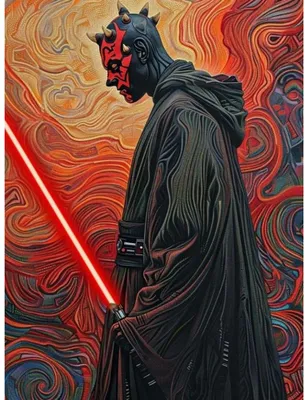 Produktbild von Malen nach Zahlen Star Wars Darth Maul Gemälde 40x50 cm