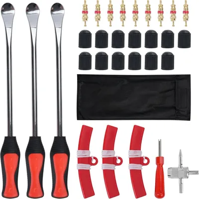 Obrázok produktu pre Montážne páky na pneumatiky 31 cm, 31 ks, oceľ, pre bicykle