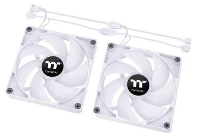 Productafbeelding van Thermaltake CL-F153-PL12SW-A Lüfter Thermaltake CT 120 (2-Fan-Pack)  "ARGB Sync"    White retail