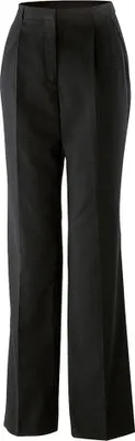 Produktbild von Damen-Hose, Bundfalte, regular, schwarz, Größe 48 : 53% Polyester 43% Schurwolle 4% Elasthan : 48 : schwarz (Business)