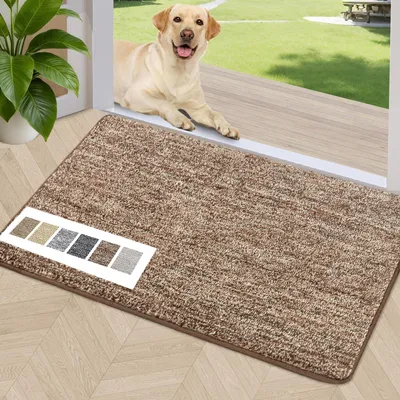 Innen-Deurmat 81x102 cm, Kaffee/Braun, Antirutsch, saugfähig, maschinenwaschbar
