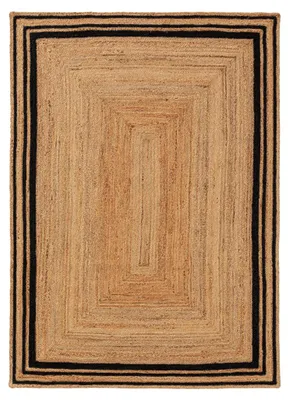 Produktbild von benuta Juteteppich Jutta Bordüre Rechteckig Weiß 160 x 230 cm