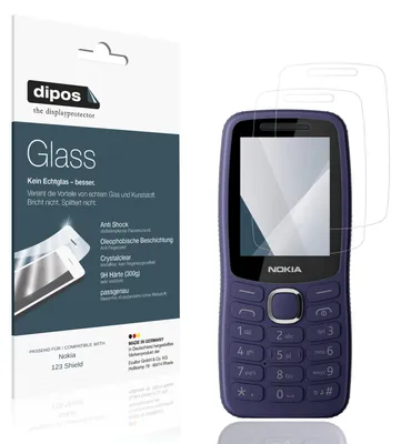 Immagine prodotto di 2x Pellicola Protettiva per Nokia 123 Shield Protezione Vetro Flessibile 9H dipos