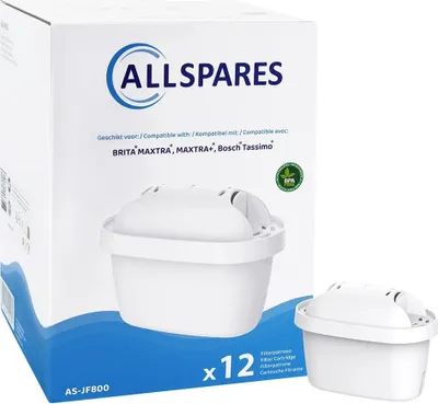 Produktbild von AllSpares Filterkartuschen für Wasserkannen (x12) geeignet für BRITA MAXTRA+,