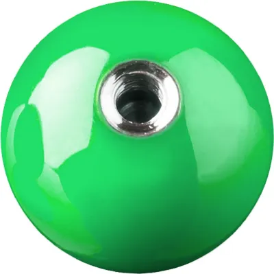 Produktbild von viva-adorno 1,6 x 8,5mm Piercing Schraubkugel Ersatzkugel Hochglänzend Farbig Emailiert Edelstahl-Gewinde verschiedene Farben und Größen Z376,Grün