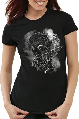 Produktbild von style3 Link Legend Damen T-Shirt, Farbe:Schwarz, Größe:M