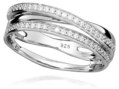 Immagine prodotto di Anello d'argento elegante con zircone cubico, modello Beauty SC586