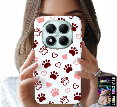 Produktbild von Hülle Für Xiaomi Note 14 Pro 5G - Hundepfoten Auf Weissem Hintergrund, Hund, Katze, Bär