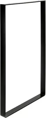 Produktbild von Starkes Möbelbein, Tragfähigkeit: 250 kg, Stahl, schwarz, 4 x 38,5 x 71 cm