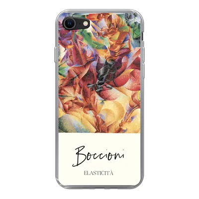 Produktbild von MuchoWow® Handyhülle Schutzhülle Hülle für iPhone SE 2022 Kunst - Umberto Boccioni - Elasticità Silikon Softcase Handy Hülle - Schutzhülle