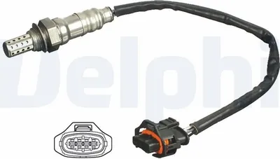 Produktbild von DELPHI Lambdasonde für OPEL Corsa D Schrägheck (S07) vor-Kat Beheizt 325mm ES20427-12B1