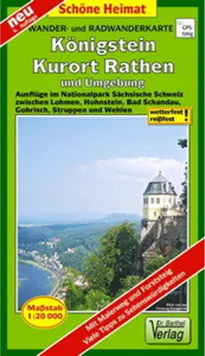 Immagine prodotto di Carta ciclistica ed escursionistica di Königstein, Rathen e dintorni 1 : 20 000