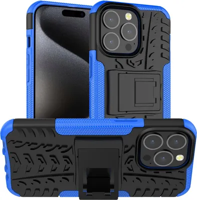 Image de Housse extérieure pour Apple iPhone 15 Pro Case Hybrid Armor Cover Housse de protection robuste