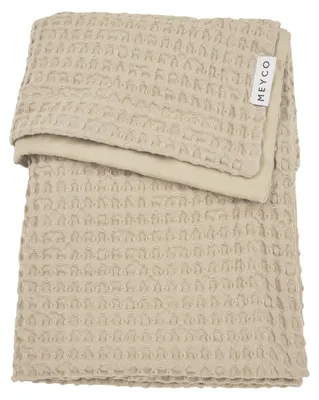 Produktbild von Meyco Waffel Babydecke - 75 x 100 cm - Sand