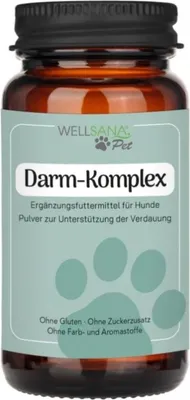Produktbild von WELLSANA DARM-KOMPLEX – Probiotika für Hunde (Futtertopping),  Darmkur Komplex mit Präbiotika für Starke Verdauung | Hund Darmflora aufbauen