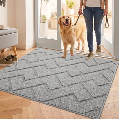 Productafbeelding van Deurmat 80x100 cm, niet-slippend, machinewasbaar, waterabsorberend, voor entree