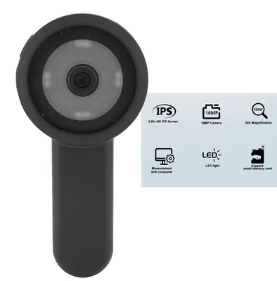 Productafbeelding van Digitale loep - 50x - 2 inch 16 MP camera - Zwart
