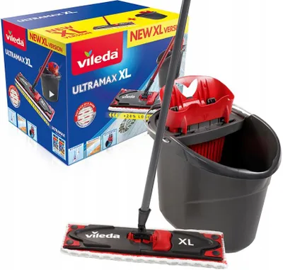 Produktbild von Vileda Ultramax BOX XL Flachwischer-Set mit Eimer