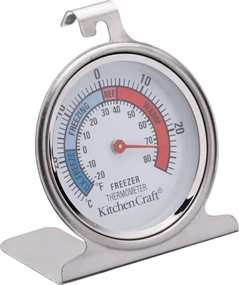 Produktbild von KitchenCraft Kühl- und Gefrierschrankthermometer mit Anleitung ofMinimal- und Maximaltemperatur, Edelstahl