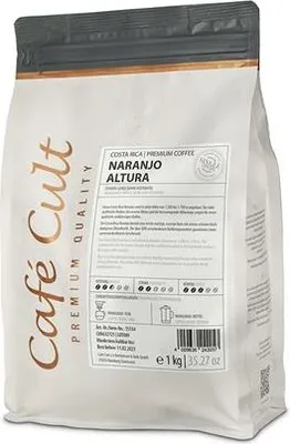 A bag of coffee beans.