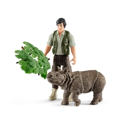 Produktbild von Schleich Spielset Ranger und Nashorn Starter-Set