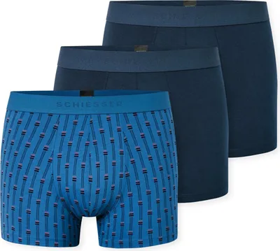 Produktbild von Schiesser Herren 3PACK Shorts 8  sortiert 12 Pack (Mehrfach)
