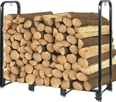 Produktbild von Famanu Holzlagerregal verstellbar, 120 x 30 x 100 cm - Schwarz