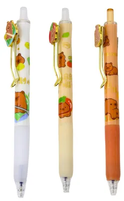 Produktbild von Capybara-Gelstift, blaue Tinte, 0,5 mm, 14 cm, Mix