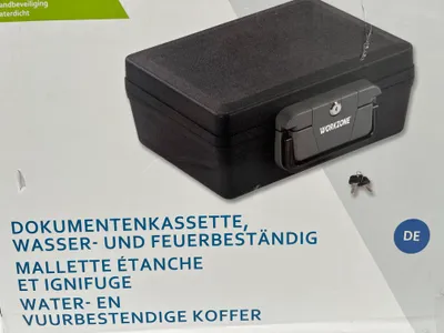 Produktbild von Workzone Dokumentenkassette feuerbeständig wasserdicht Brandschutzkassette Dokumentenbox