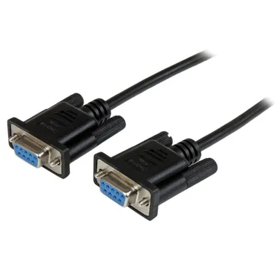 Immagine prodotto di StarTech.com Cavo Seriale RS232 / DB9 Null Modem da 1m - nero Femmina/Femmina