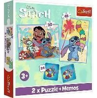 Produktbild von Puzzles - "2in1+memos" - Disney Lilo&Stitch