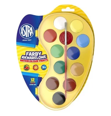 Produktbild von Farby akwarelowe 12 kolorów paletka
