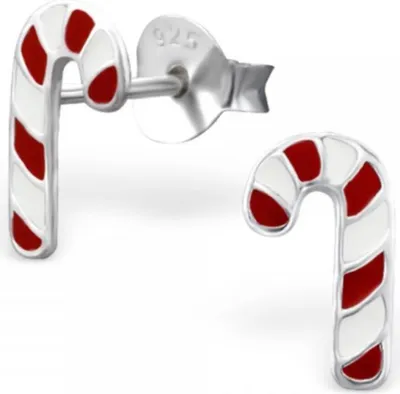 Produktbild von Kinder Ohrstecker Silber Ohrringe Zuckerstangen