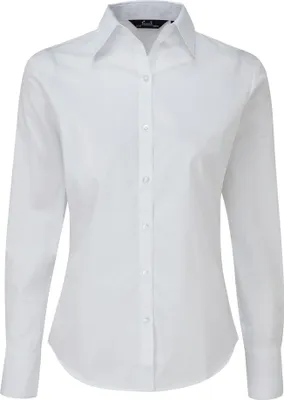Produktbild von Premier - Bluse für Damen Langärmlig RW1090 (18UK/44DE) (Weiß)