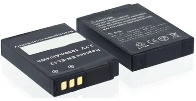 Produktbild von Akku für Nikon Coolpix A900 Li-Ion 3,7 Volt 980 mAh schwarz.