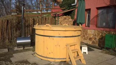 Produktbild von Whirlpool Badefass Garten Bad Thermoholz Outdoor-Spa Erholungsbecken