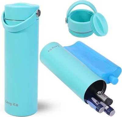 Image de Sac isotherme Famanu pour l'insuline et les médicaments - Vert