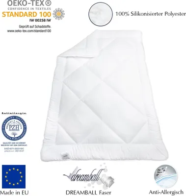 Produktbild von Prikrývka 135x200 Zimná prikrývka Teplé a mäkké prikrývky poťah: 100% mikrovlákno Alergické lôžkoviny s výplňou: 1250g