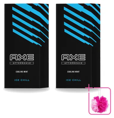 Zdjęcie produktu dla 2 sztuki balsamu po goleniu Axe Ice Chill - chłodząca mięta - 100 ml - zestaw ekonomiczny